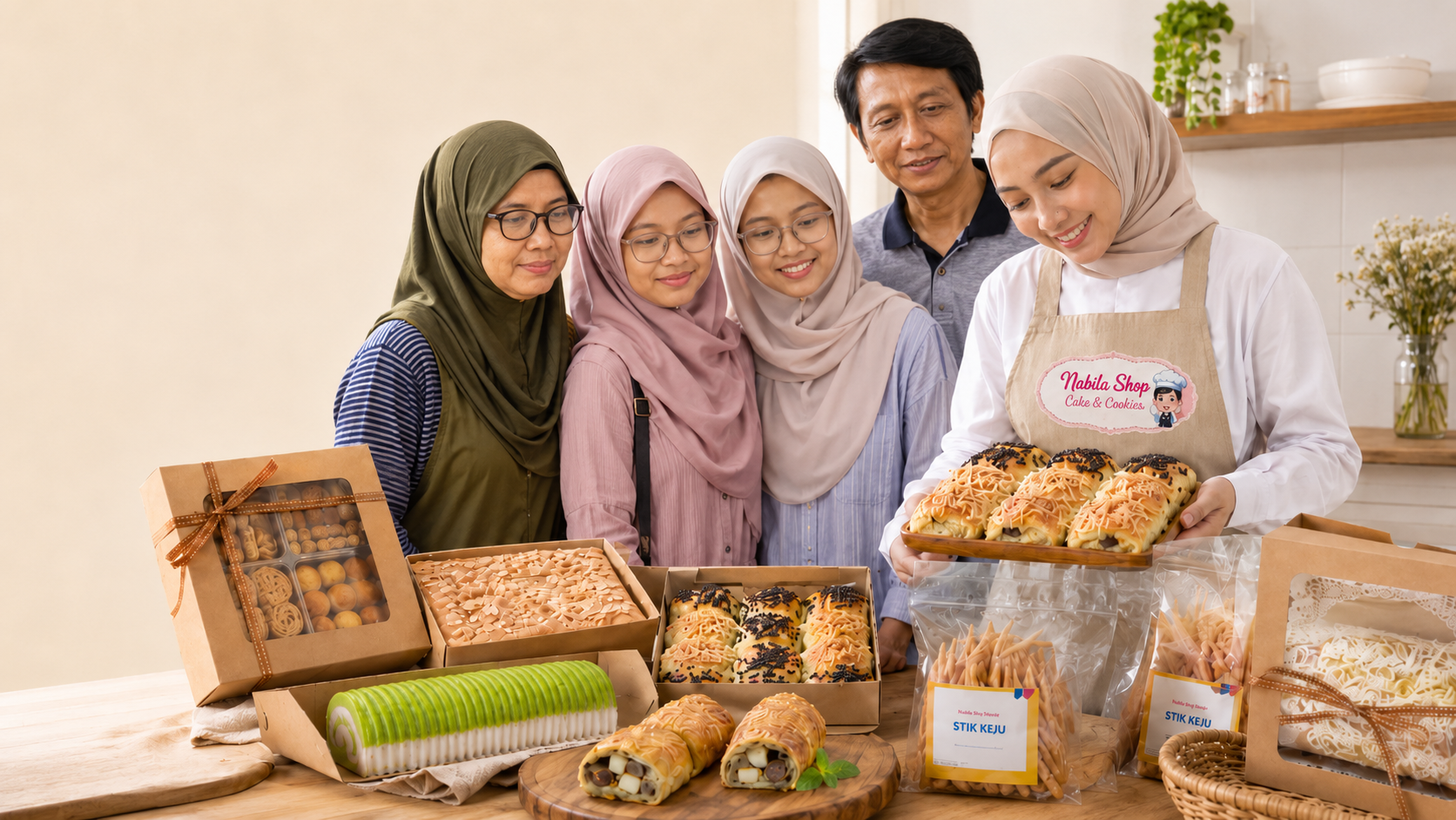 Frozen food cake dan cookies homemade Nabila Shop Surabaya