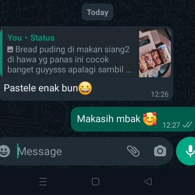 Screenshot review pelanggan Nabila Shop